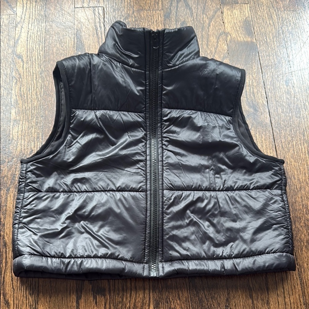 SHEIN girls youth  Charcoal Gray Puffer Vest